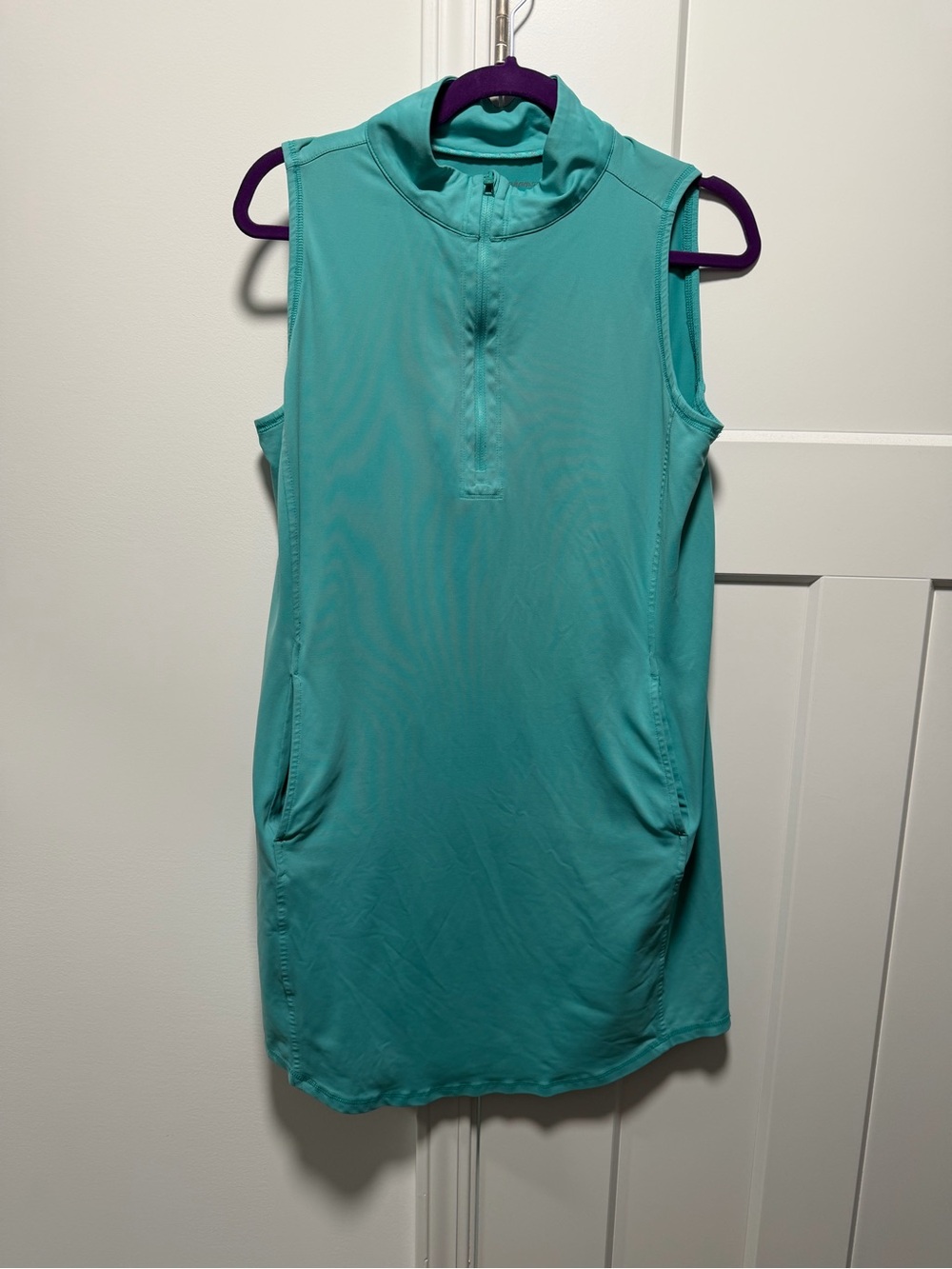 Tommy Bahama Sleeveless Mock Neck Tank Top - Aqua Teal